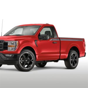 Ford F-150 Wheel Kit - Ford Racing - Gloss Black Finish, 22 in. x 9.5 in., Offset 44mm - Black w/Machined Face - `15-`23